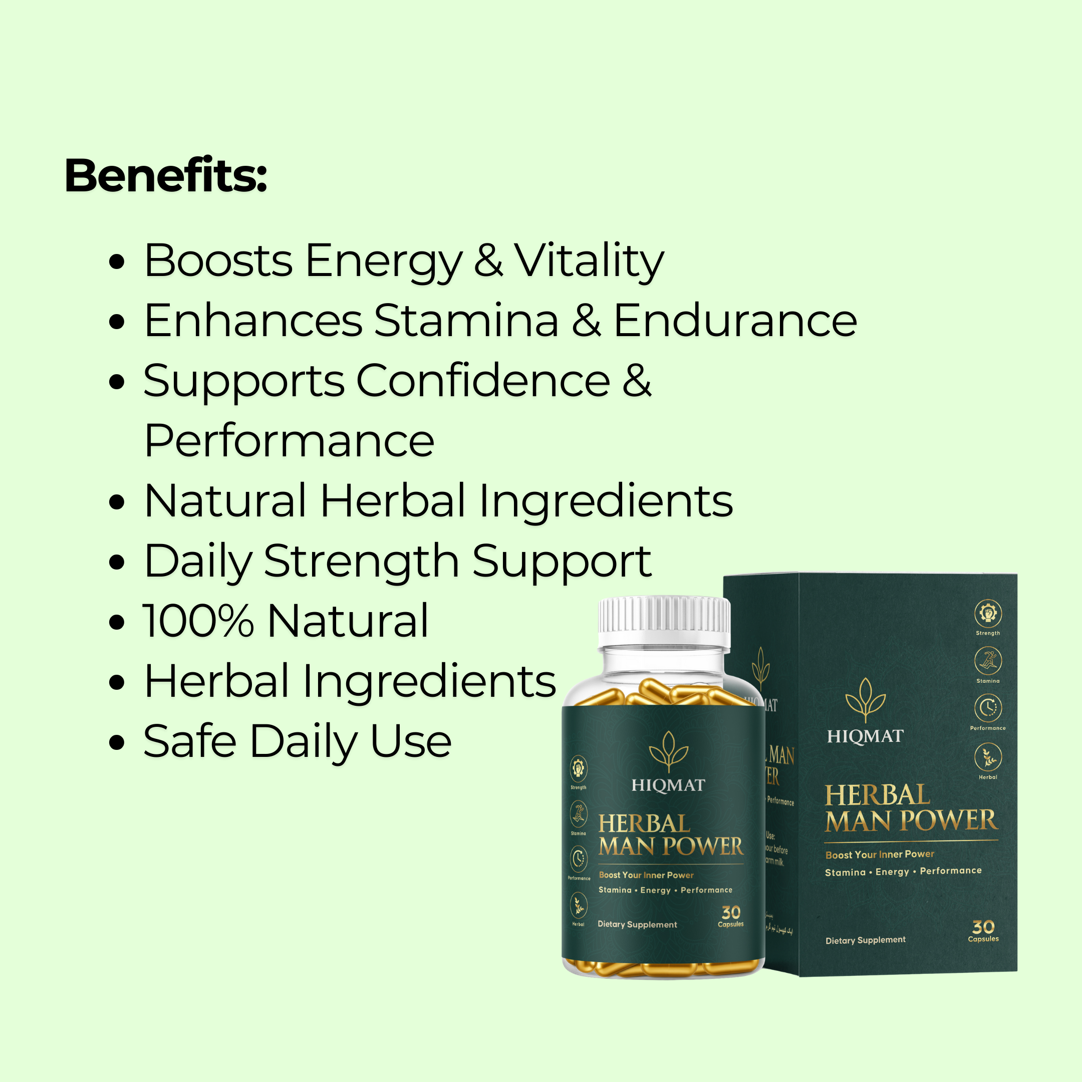 Herbal Man Power Capsule, Improve Performance