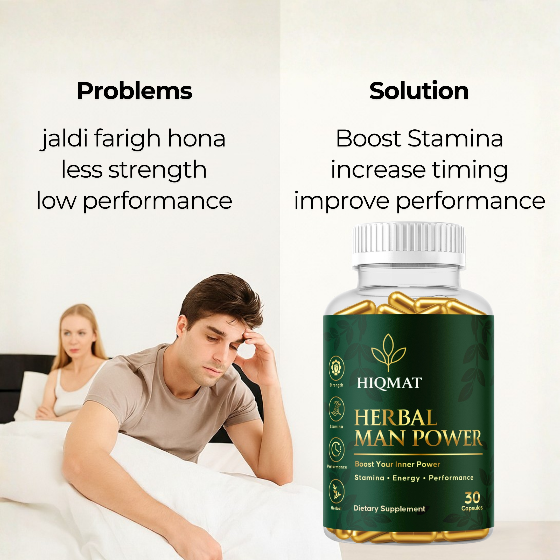 Herbal Man Power Capsule, Improve Performance