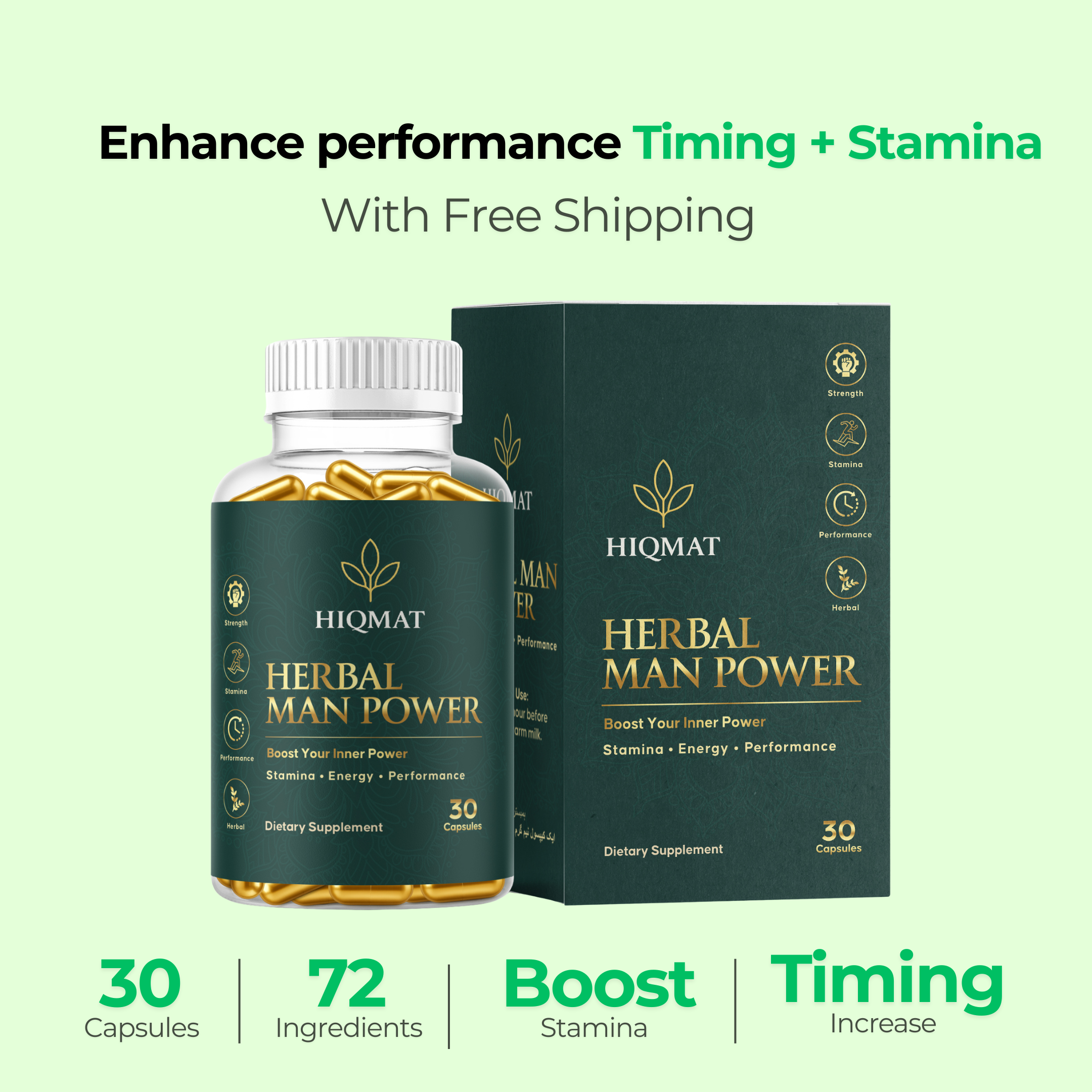 Herbal Man Power Capsule, Improve Performance