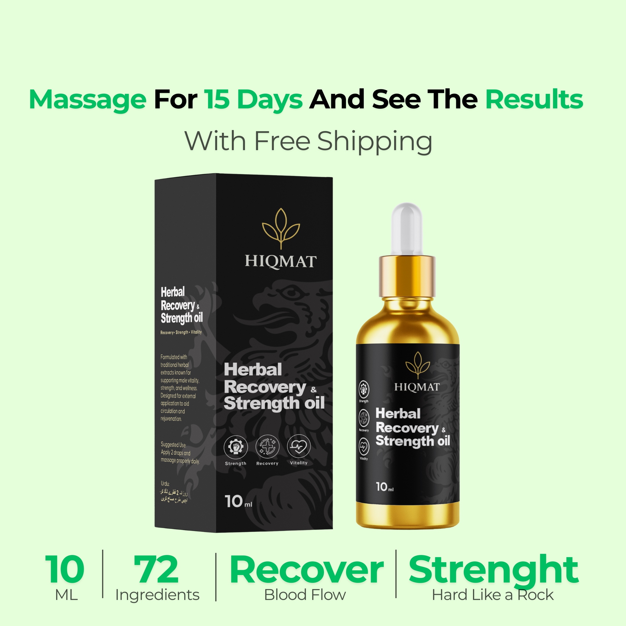 Herbal Strength & Recovery Oil, Improve Blood Flow, Fix the loosening issue